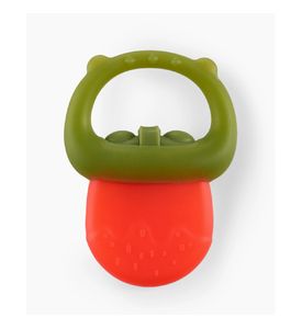 Happy Baby Силиконовый массажер для дёсен (прорезыватель) (strawberry) 20043