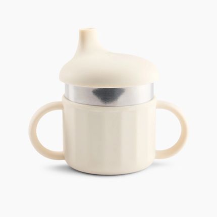 Happy Baby  Поильник с ручками 2 в 1, 220 мл (cream) 15078