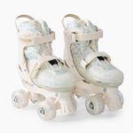 Happy Baby Ролики-коньки 3в1 детские SKROLLS (blue flowers) 50057