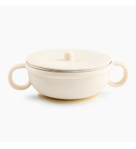 Happy Baby Тарелка с крышкой и ручками, 250 мл (cream) 15079