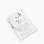 Happy Baby 87571, Набор пеленка и нагрудник для детей (milky)