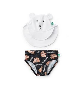 Happy Baby 50649, Комплект для мальчиков: панама и плавки (white&bears)