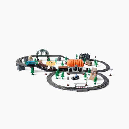 Happy Baby 331995, Игрушечная железная дорога HAPPY RAILWAY (grey)