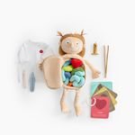 Happy Baby 331975, Мягкая игрушка кукла, FUNNY ANATOMY (beige)