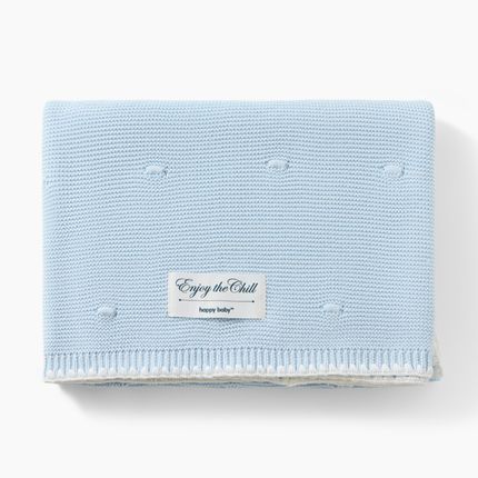 Happy baby 87570, Плед детский 100x100 см (light blue)