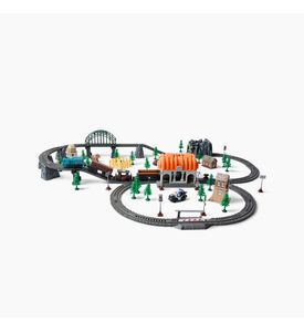 Happy Baby 331995, Игрушечная железная дорога HAPPY RAILWAY (grey)