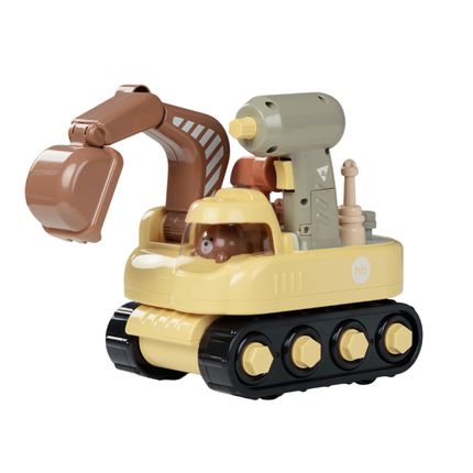 Happy Baby 331976, Игрушечный экскаватор конструктор HAPPY DIGGER (yellow)