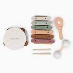 Happy Baby 331999, Игровой набор музыкальных инструментов HAPPY RHYTHM SET (beige)