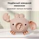 Happy Baby 331889, Заводная игрушка для ванной SWIMMING CRAB (brown)