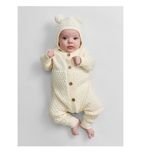 Happy baby 88345-0, Костюм детский, комбинезон и шапочка (milky)