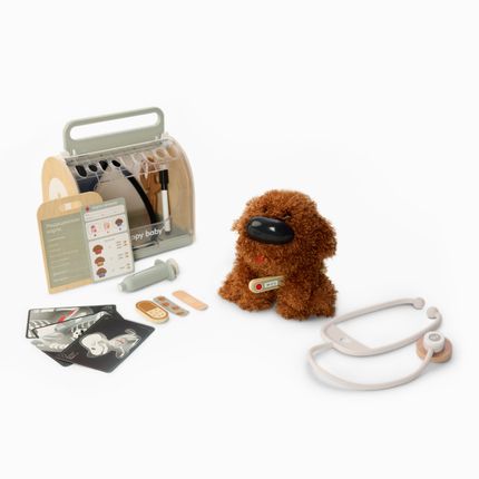 Happy Baby 331974, Интерактивная игрушка собачка CLINIC ZOO (brown)