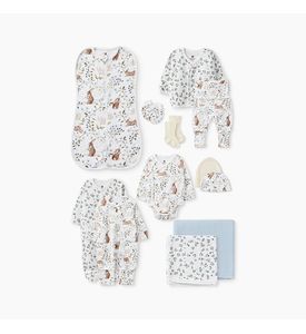 Happy Baby 90153-0, Комплект для новорожденных (white-blue)