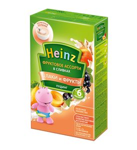 Heinz Пудинг фруктовое ассорти в сливках 200 г