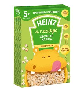 Heinz Каша безмолочная овсяная 180г c 5месяцев
