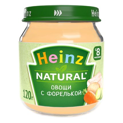 Heinz Пюре "Овощи с форелькой" (120гр)