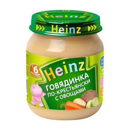 Heinz Пюре "Говядинка по-крестьянски" (120гр)