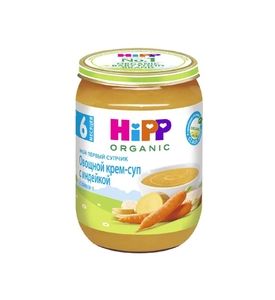 HIPP Нежные овощи с индейкой, 190 гр.
