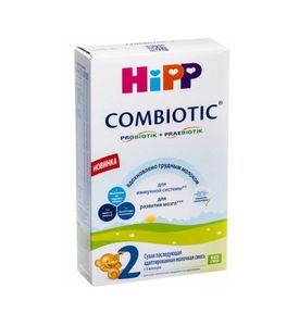 HiPP 2 Combiotic Сухая адаптированная последующая  молочная смесь, 300 гр.