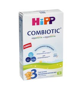 HiPP 3 Combiotic Сухая частично адаптированная молочная смесь, 300 гр.