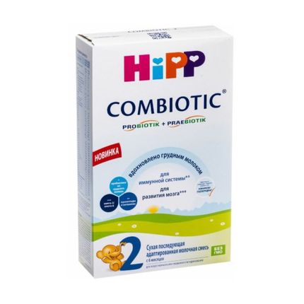 HiPP 2 Combiotic Сухая адаптированная последующая  молочная смесь, 300 гр.