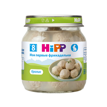 HIPP Кролик. Мои первые фрикадельки, 100г