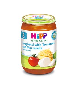 HIPP Органик Спагетти с помидором и моцареллой, 220гр.