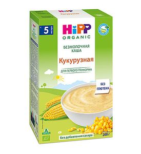 Hipp Каша органическая зерновая кукурузная безмолочная (200гр)