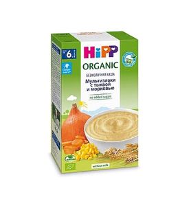 HIPP Органическая зерновая каша Мультизлаки с тыквой и морковью, 200гр.