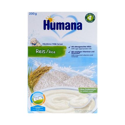 Humana молочная Рисовая каша с 4 мес. 200 гр.
