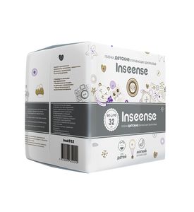 Пеленки INSEENSE детские одноразовые Present&Future 60х90, 32 шт