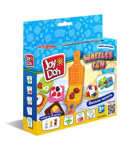 Joy Doh WAFF-60 bag  набор WAFFLES FUN - ВАФЛИ,   3 пакетика с тестом,  (3 х 20г.)