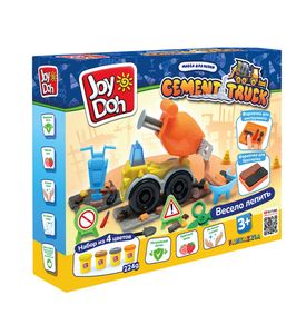 Joy Doh TRUK-224 pot Масса для лепки набор БЕТОНОМЕШАЛКА (4 х 56 г.)