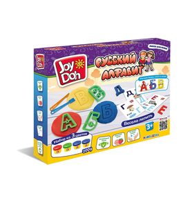 Joy Doh ALPH-200 pot Масса для лепки набор РУССКИЙ АЛФАВИТ (4 х 50 г.)