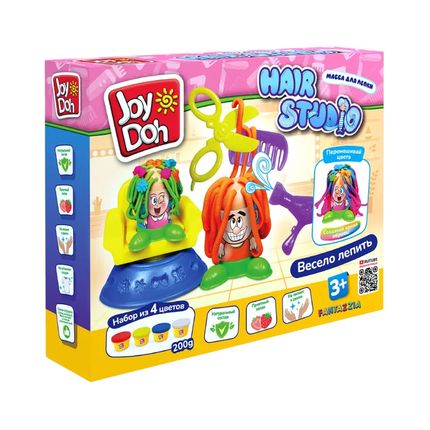 Joy Doh HAIR-200 pot Масса для лепки набор ПРИЧЕСКИ (4 х 50г.)