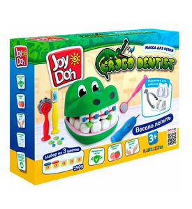 Joy Doh CROC-250 pot Масса для лепки, набор CROCO DENTIST - 5 баночек с тестом (5 х 50г.)