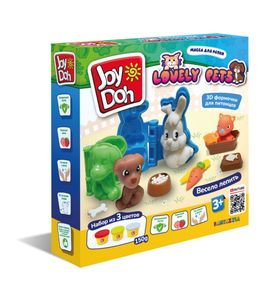 Joy Doh PETS-150 pot   набор LOVELY PETS - ЛЮБИМЫЕ ПИТОМЦЫ, 3 баночки с тестом,  (3 х 50 г.)