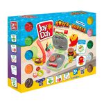 Joy Doh BURG-560 pot Масса для лепки, набор SUPER BURGER - 10 баночек с тестом (10 х 56г.)