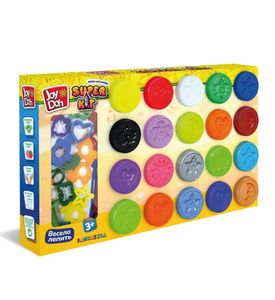 Joy Doh POT-20/056 kit Масса для лепки, набор SUPER KIT, 20 баночек с тестом (20 х 56 г.)