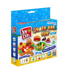 Joy Doh SNAK-60 bag  набор SNACK BAR FUN - ВЕСЕЛАЯ ЗАКУСОЧНАЯ, 3 пакетика с тестом,  (3 х 20г.)