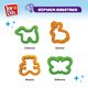 Joy Doh COOK-200 bag набор COOKIE CUTTER SET - ИЗУЧАЕМ ЦВЕТА И ФОРМЫ, 16 аксессуаров