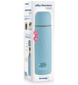 Miniland Детский термос для жидкостей Silky  500 мл, голубой