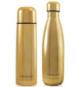 Miniland Набор из термоса и термобутылки MyBaby&Me 500 мл, золотой
