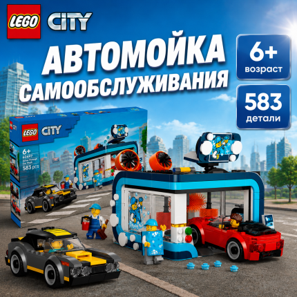 LEGO City Конструктор  Автомойка