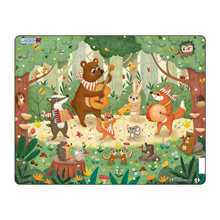 LARSEN Пазл "Лесные животные - музыкальная группа", 36 эл. REI150 LARSEN Пазл "Лесные животные - музыкальная группа", 36 эл. REI150
