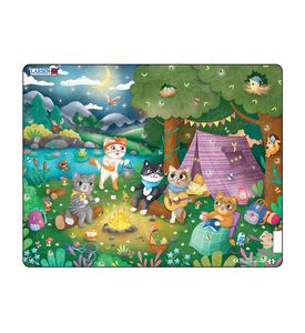 LARSEN Пазл "Веселые котики - вечеринка на природе", 45 эл REI148