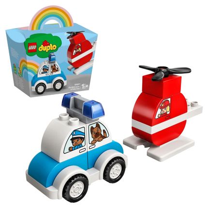 LEGO DUPLO 10957 "Пожарный вертолет и полицейский автомобиль"