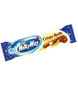 MilkyWay Шоколадные вафельные палочки Crispy Rolls с начинкой 22,5 г.