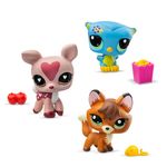 Littlest Pet Shop - 00633_LPS Набор "Три друга": три фигурки мини-животных с аксессуарами