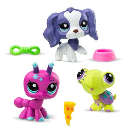 Littlest Pet Shop - 00634_LPS Набор "Три друга": три фигурки мини-животных с аксессуарами
