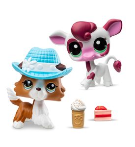 Littlest Pet Shop - 00625_LPS Набор "Пара друзей": две фигурки мини-животных с аксессуарами
